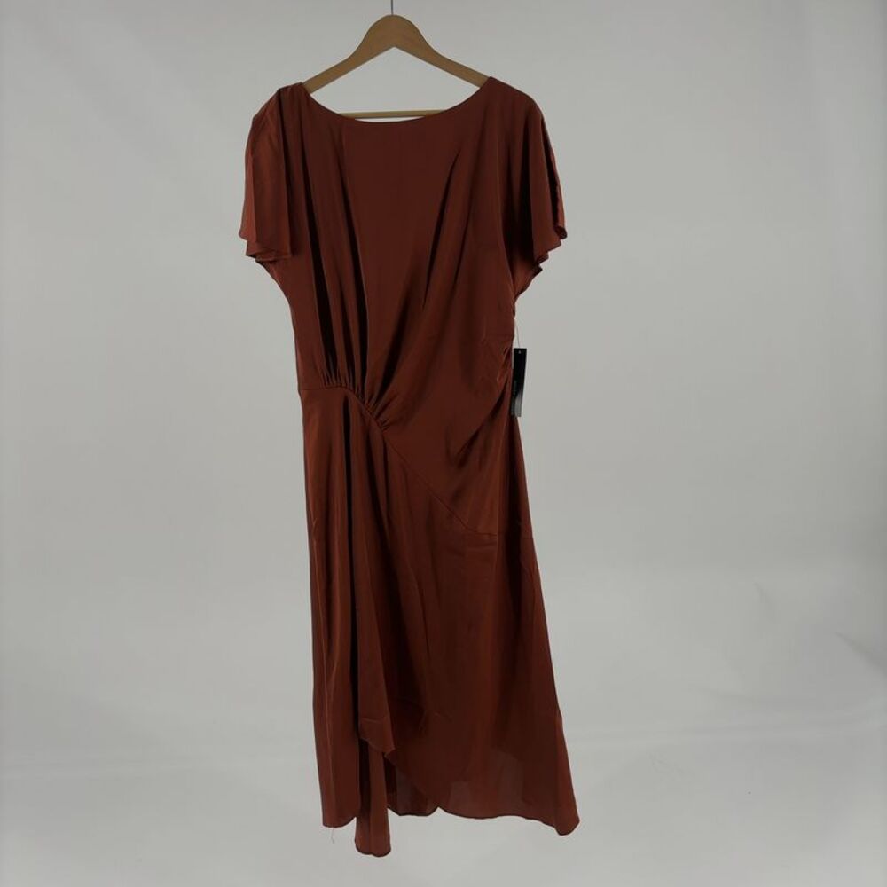 Maggy London Flutter Sleeve Charmeuse Dress